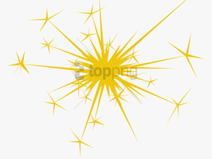 Fireworks Png Gold Image With Transparent Background - Sparkle Clip Art