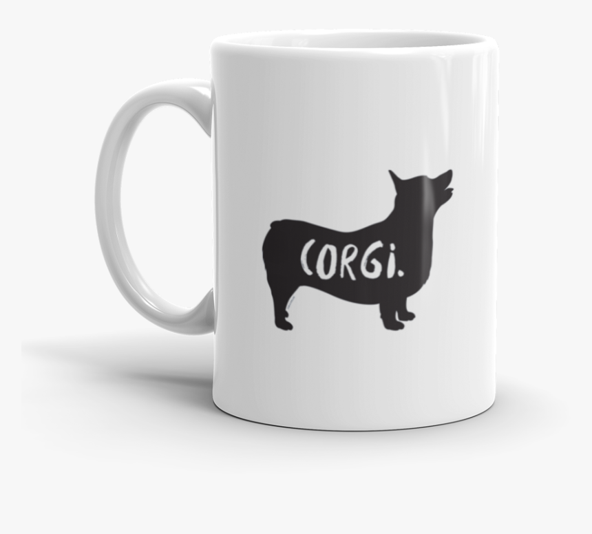 Transparent Corgi Silhouette Png - Coffee Cup
