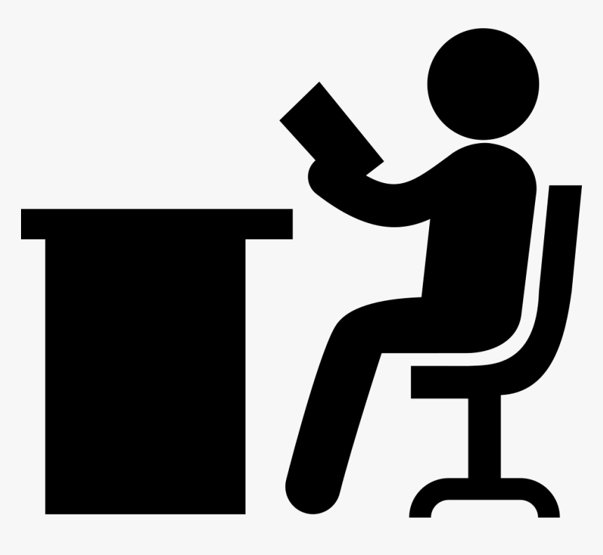 Person Reading At The Office - Posture And Body Orientation