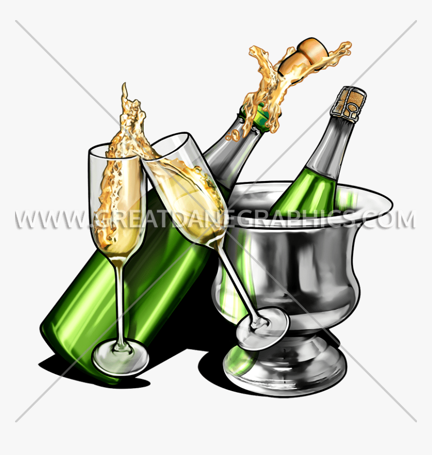 Champagne Bottle Popping Png - C