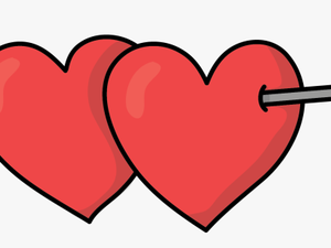 Clipart Arrows Love - 2hearts Png