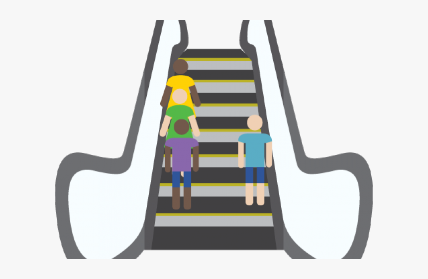 Transparent Mall Clipart - Escalator Clipart Gif