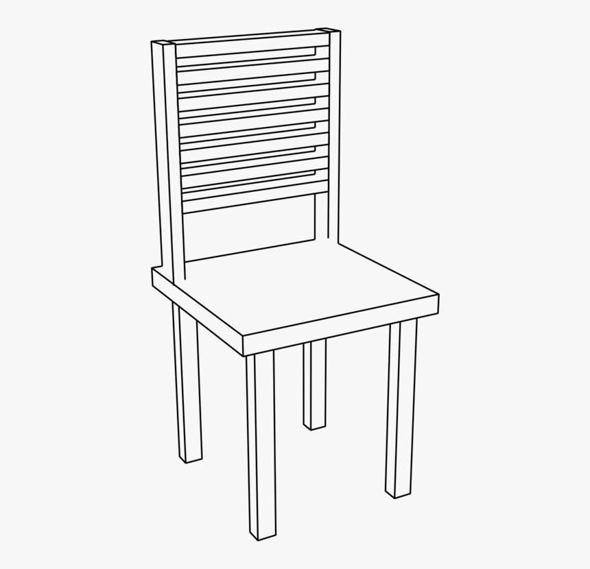 Transparent White Desk Png - Chair Png Black And White