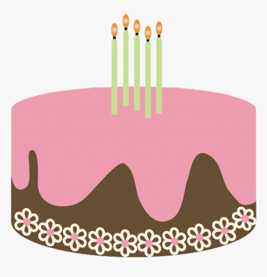 Candle Clipart Four - Birthday Cake Art Png