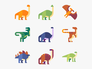Clip Art Dinosaur Icons - Dinosaur Flat Icon