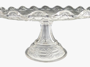 Antique Bryce Walker Glass Cake Stand Jacobs Ladder - Cake Stand Transparent Background