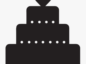 Wedding Party Silhouette Clip Art - Wedding Cake Silhouette Clip Art