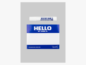 Hello My Name Is Stickers Blue 
 Id Cloud-1229 - Poster