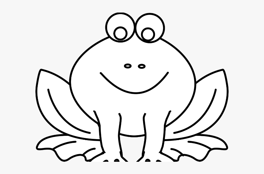 F For Frog Coloring Page Clipart