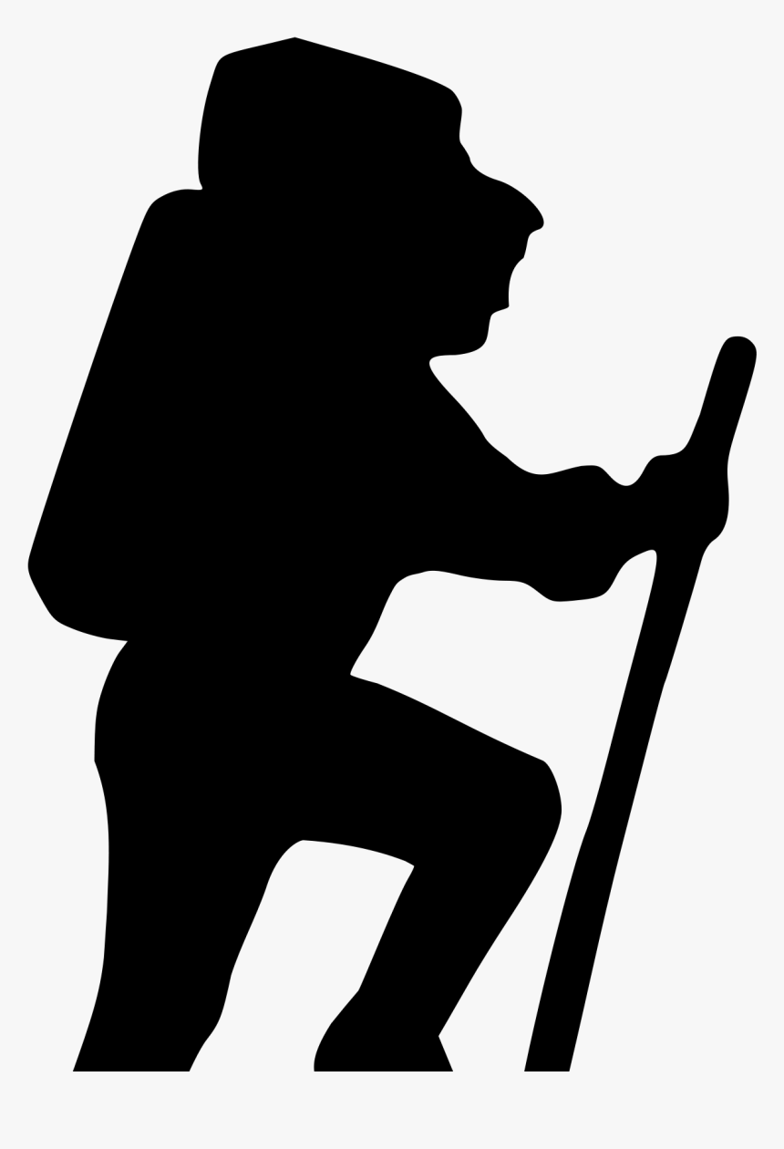 Clip Black And White Stock Clipart Hiking - Hiker Clip Art