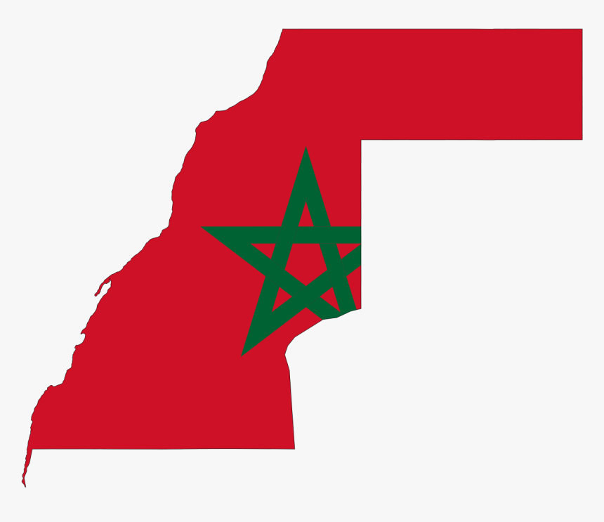 Transparent Spanish Flag Png - Western Sahara Flag Map