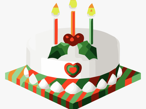 Christmas Birthday Clip Art - Christmas Cake Clip Art