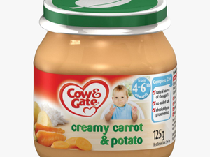 Cow & Gate Creamed Carrot & Potato Baby Food Jar For - Peanut Butter