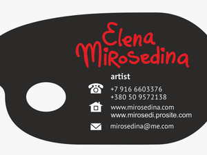 Artist Palette Business Card