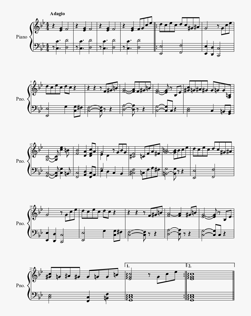Twinkle Twinkle Little Star Mozart Piano Sheet