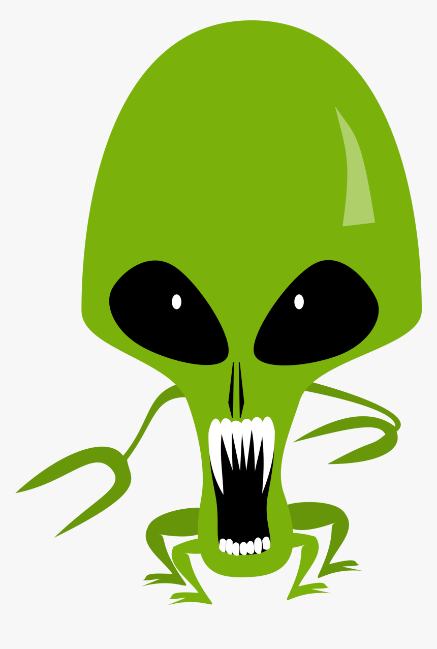 Vector Graphics Extraterrestrial Life Clip Art Image - Scary Alien Clipart