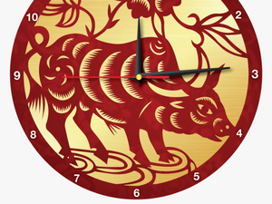 Wall Clock Png - Transparent Chinese Zodiac Png