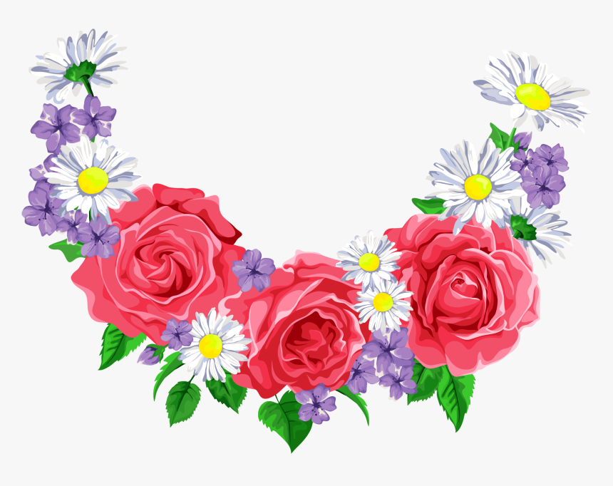 Rose Flower Background Cartoon