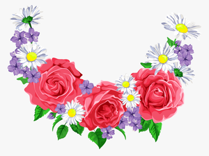 Rose Flower Background Cartoon
