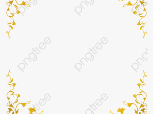 Gold Png Vector Pattern Frame Golden And - Vector Image Of Bride