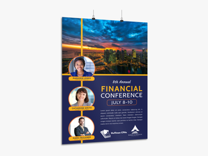 Financial Conference Poster Template Preview - Financial Conference Template