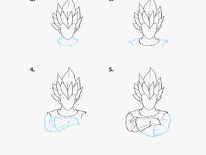 How To Draw Vegeta From Dragon Ball - Dragon Ball Drawing Easy