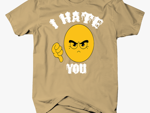 I Hate You Funny Emoji T Shirt - T-shirt