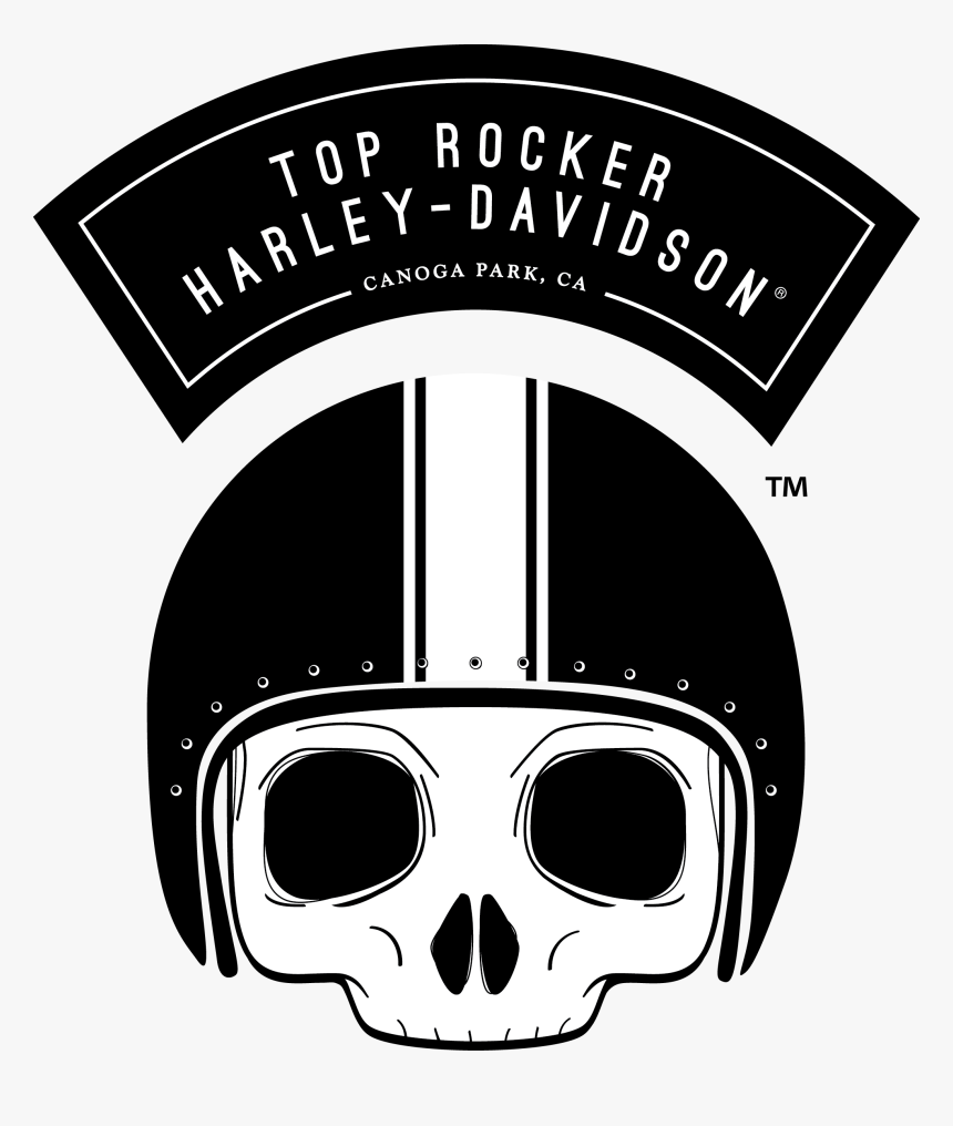 4 Top Rocker Harley - Top Rocker Harley Davidson Png