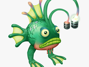 Phangler Adult With Two Microphones - My Singing Monsters Fish