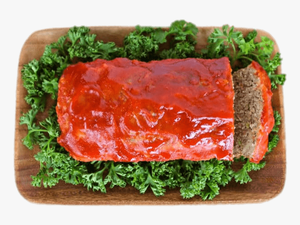 Meatloaf On A Wooden Tray - Fast Food