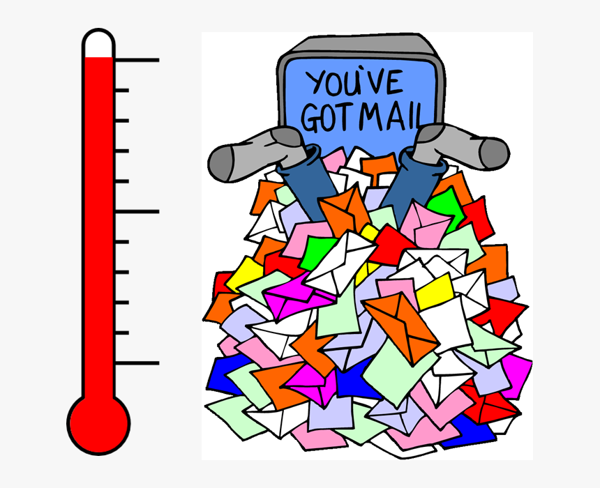 Mail Clipart Email Etiquette - Drowning In Emails Gif