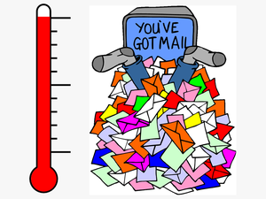 Mail Clipart Email Etiquette - Drowning In Emails Gif
