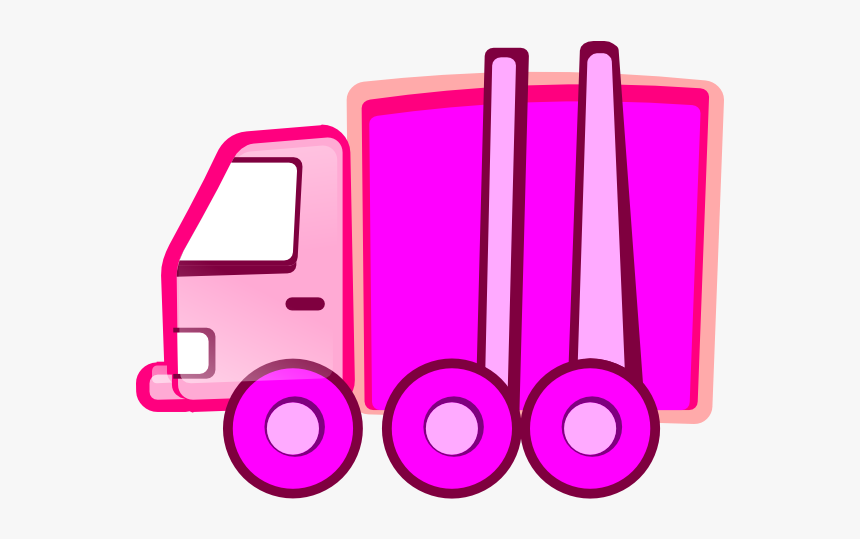 Pink Truck Svg Clip Arts - Pink 
