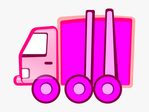 Pink Truck Svg Clip Arts - Pink Dump Truck Clipart