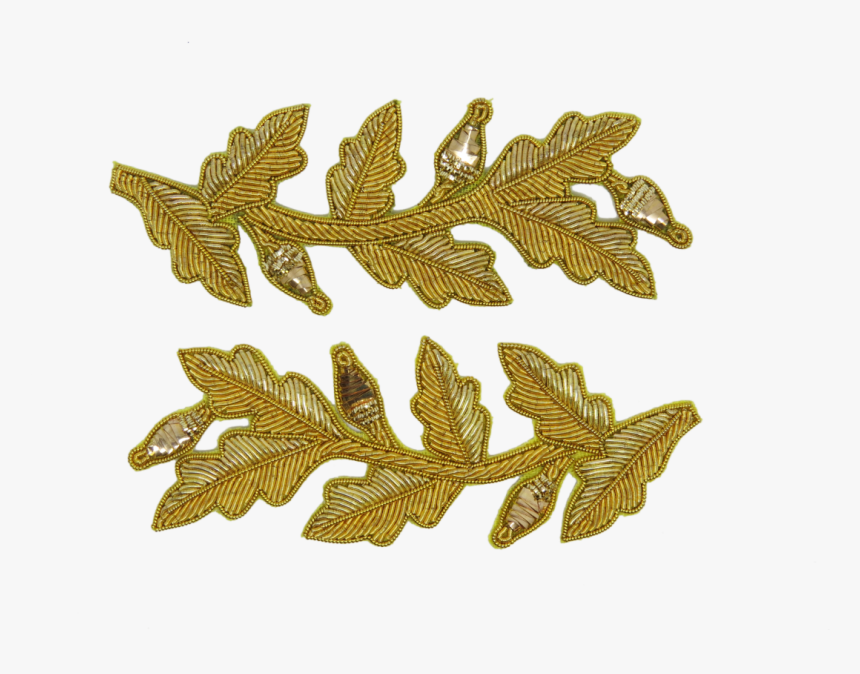 Leaves Embroidery Transparent Ba