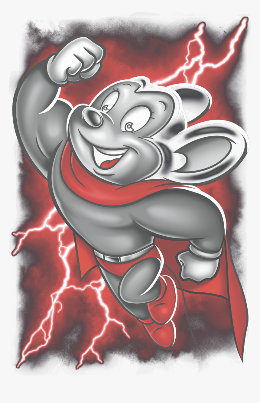 Transparent Mighty Mouse Clipart - Cartoon