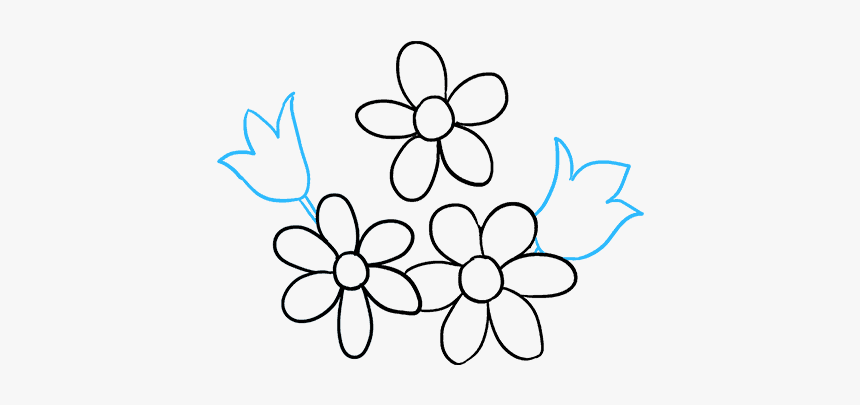 How To Draw Flower Bouquet - Dra
