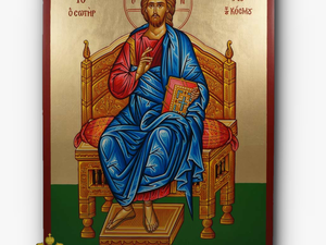 Christ The King Seated On The Throne Icons