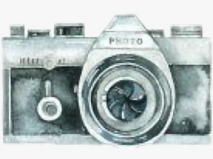 Camera Drawing Watercolor - Watercolor Camera Clipart