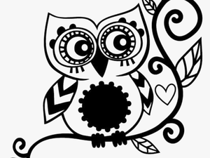 Owl Stencil Machine Silhouette Portrait
