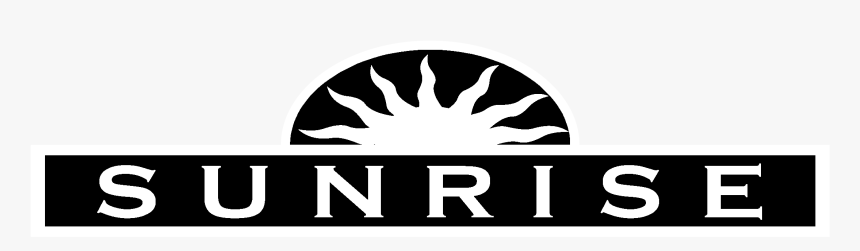 Sunrise Logo Black And White - Sign