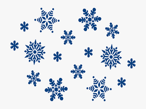 Clipart Blue Snowflake