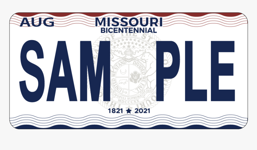 Missouri Bicentennial License Pl