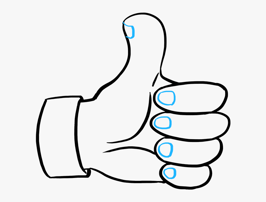 Thumbs Up Drawing Icon And How To Draw A - Thumbs Up Drawing Easy