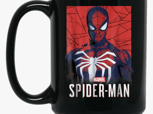 Marvel S Spider-man Game Logo Portrait Graphic Black - Spiderman Shirt Design