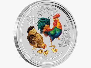 Year Of The Rooster - 2017 Year Of The Rooster 1 2 Oz Silver Coin Coloured