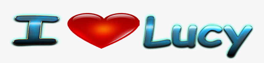 Lucy Love Name Heart Design Png - Heart