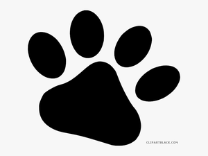 Dog Paw Prints Animal Free Black White Clipart Images - Dog Paw Clipart