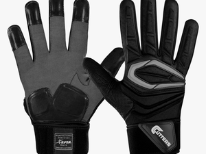 Cutters S931 Force - Black Padded Football Gloves