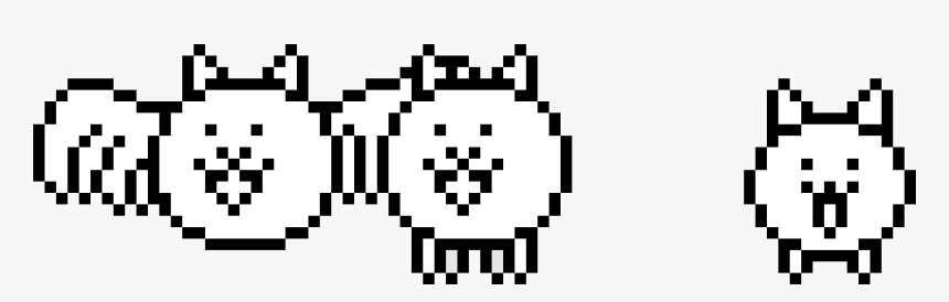 Clip Art Pixel Art Cats - Battle Cats Pixel Art